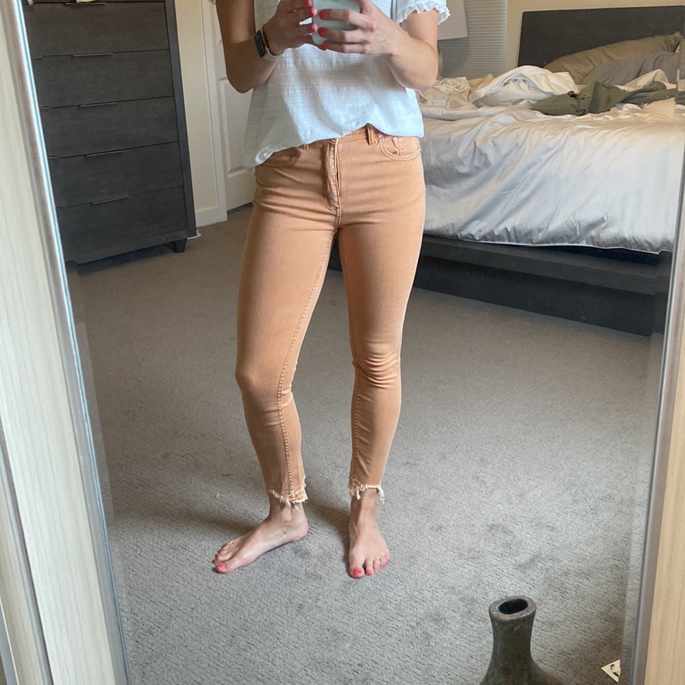 Free people high rise skinny